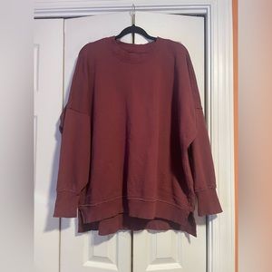 Maroon Aerie Oversized Sweater